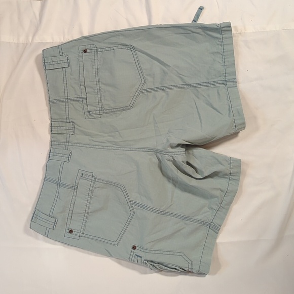 Eddie Bauer Sz 14P shorts green cargo shorts - Picture 6 of 10